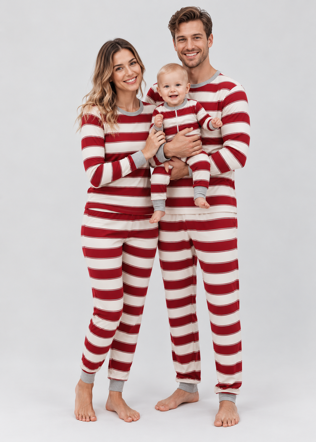 Striped Matching Sleepwear | Family Christmas Pajama Set for Adults & Kids | Steven & Levon