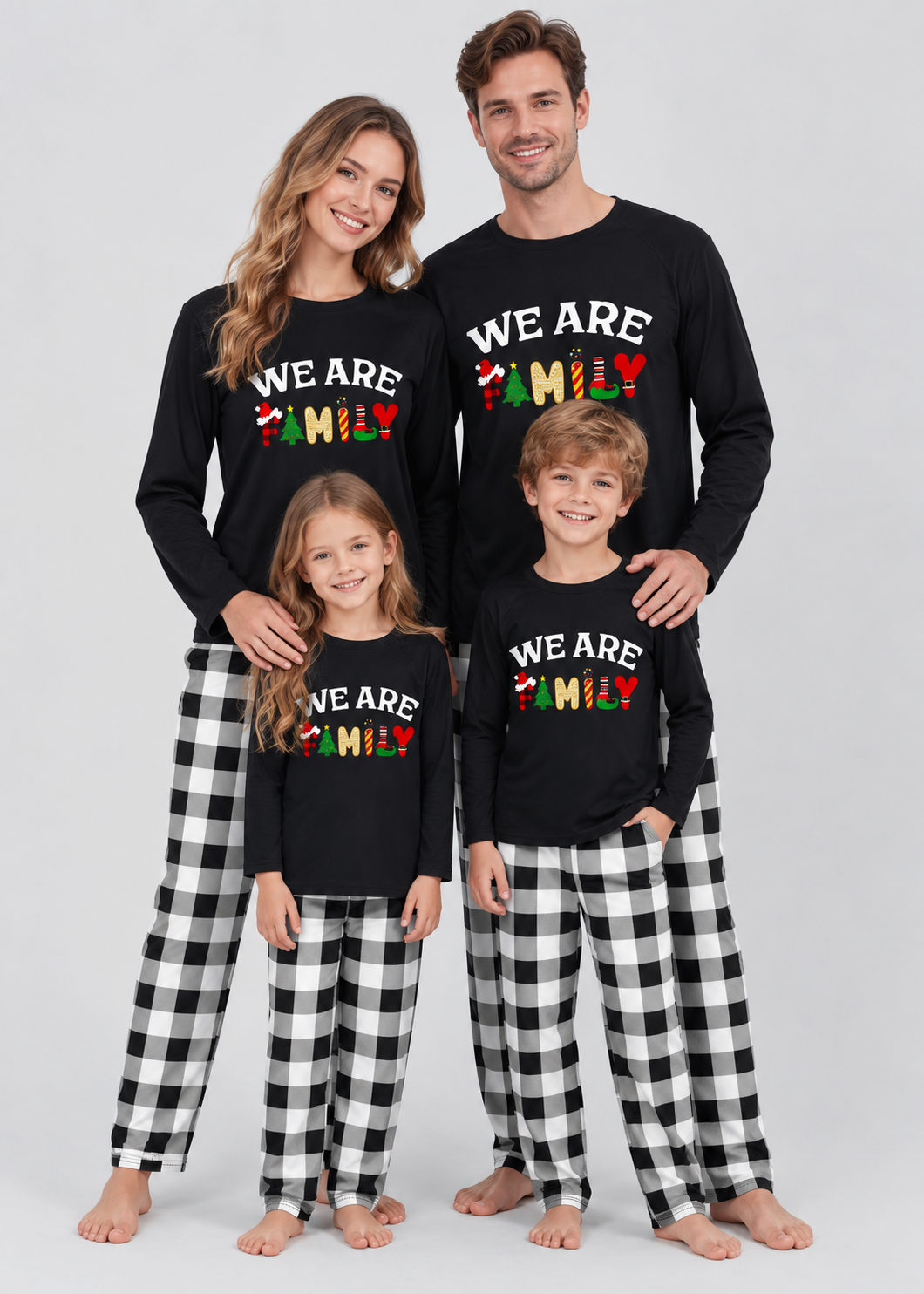 Plaid Print Matching Sleepwear | 2-Piece Family Pajamas Set | Steven & Levon