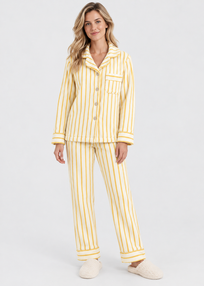 Winter Pyjama Set | Coral Fleece | 2-Piece Warm Loungewear | Steven & Levon