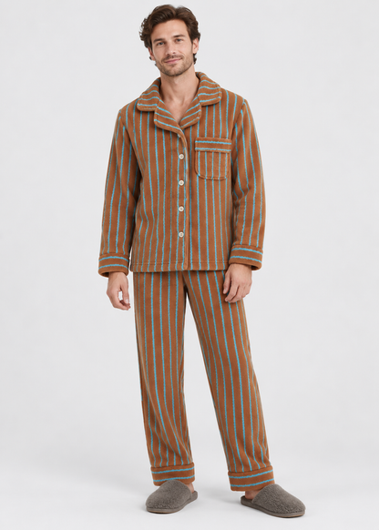 Winter Pyjama Set | Coral Fleece | 2-Piece Warm Loungewear | Steven & Levon