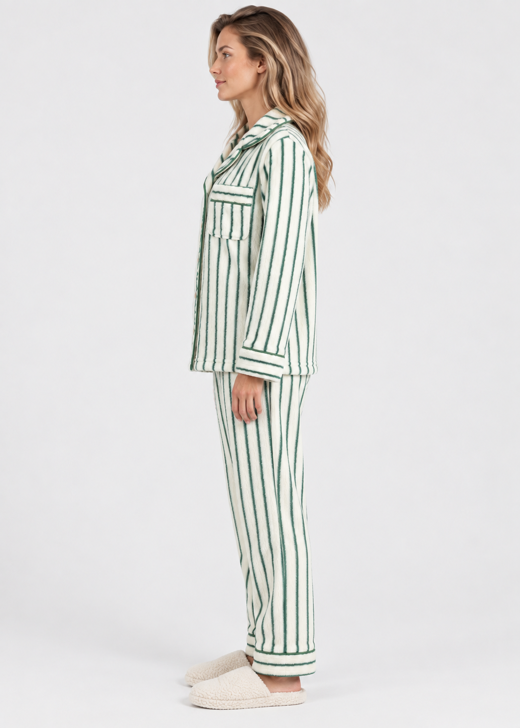 Winter Pyjama Set | Coral Fleece | 2-Piece Warm Loungewear | Steven & Levon