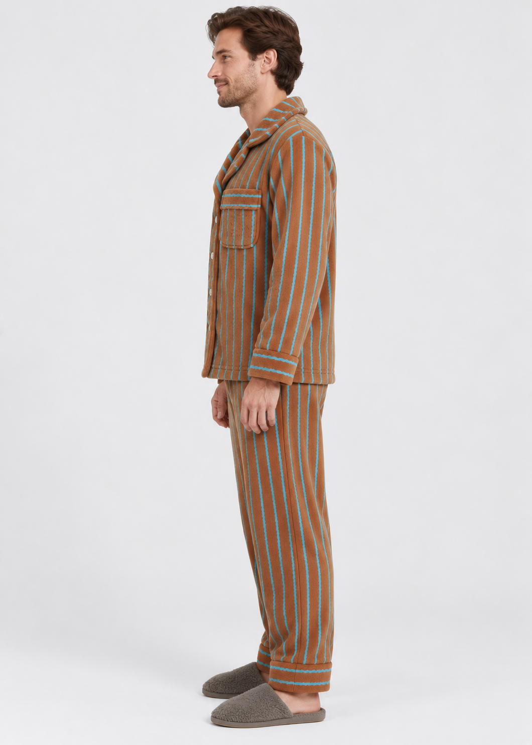 Winter Pyjama Set | Coral Fleece | 2-Piece Warm Loungewear | Steven & Levon