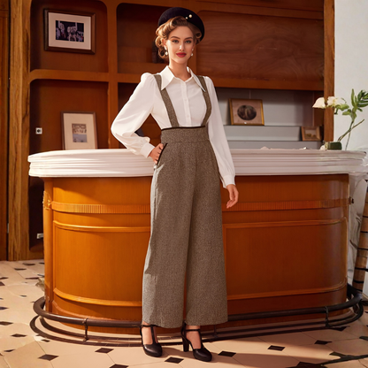 Vintage Style Jumpsuit | Women | Retro Design | Elegant Fit | Casual & Formal Wear | Steven & Levon