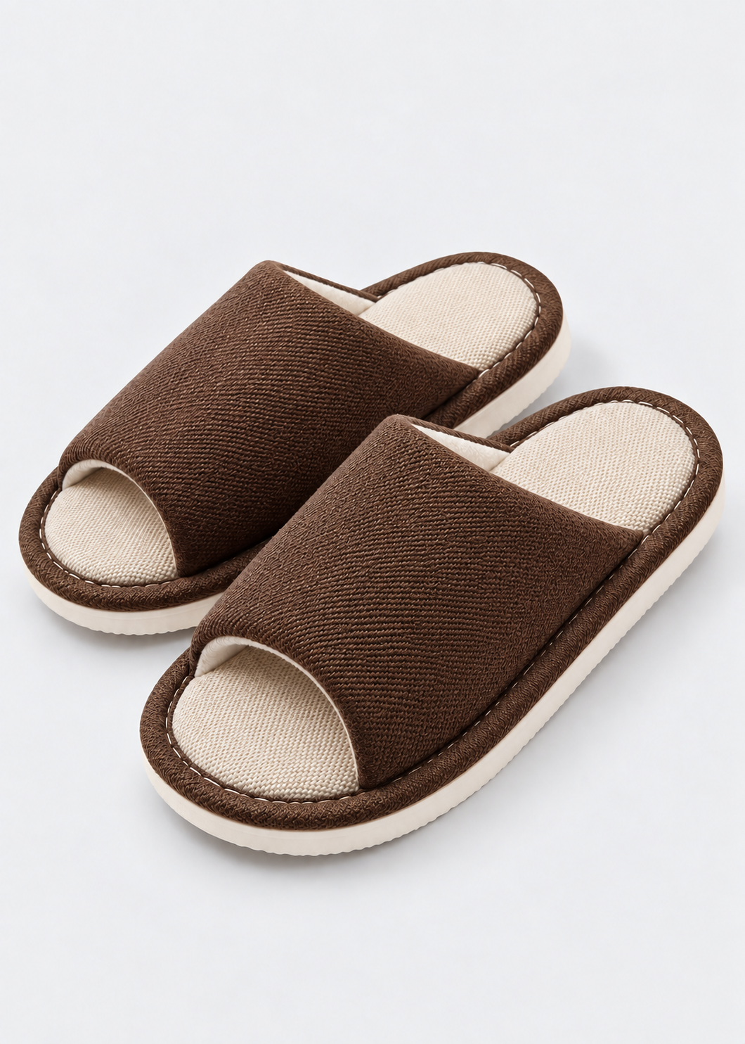 Men's Hemp Slippers | Open Toe | Breathable EVA Sole | Indoor House Slippers | Steven & Levon
