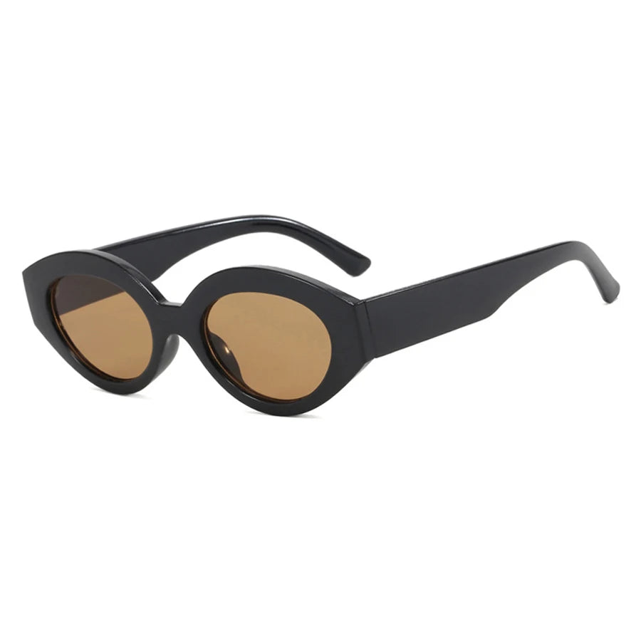 Cat Eye Sunglasses | Women | UV400 Vintage Eyewear | Retro Oval Frame | Fashion Designer Shades | Steven & Levon