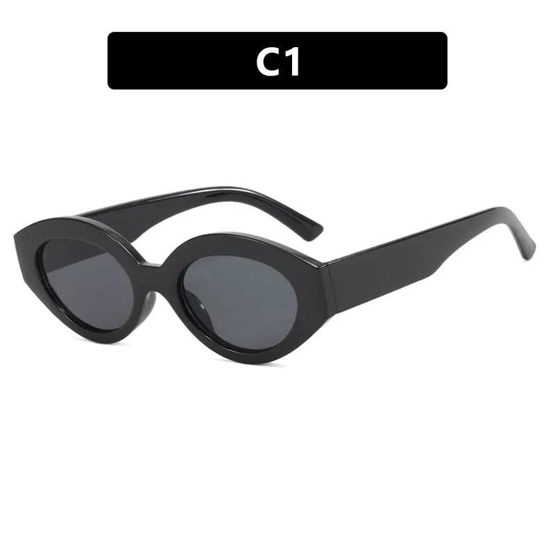 Cat Eye Sunglasses | Women | UV400 Vintage Eyewear | Retro Oval Frame | Fashion Designer Shades | Steven & Levon