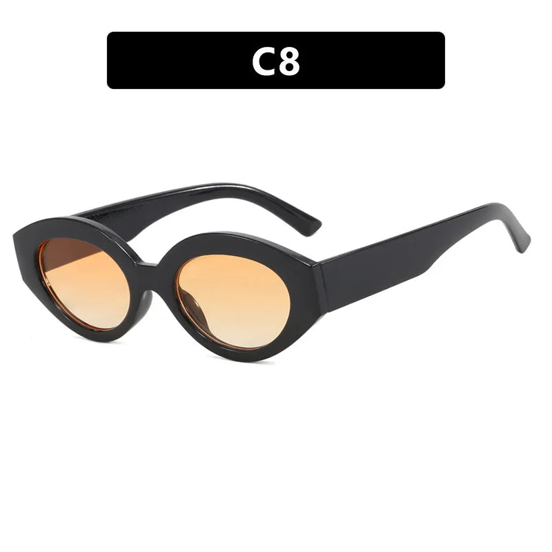 Cat Eye Sunglasses | Women | UV400 Vintage Eyewear | Retro Oval Frame | Fashion Designer Shades | Steven & Levon