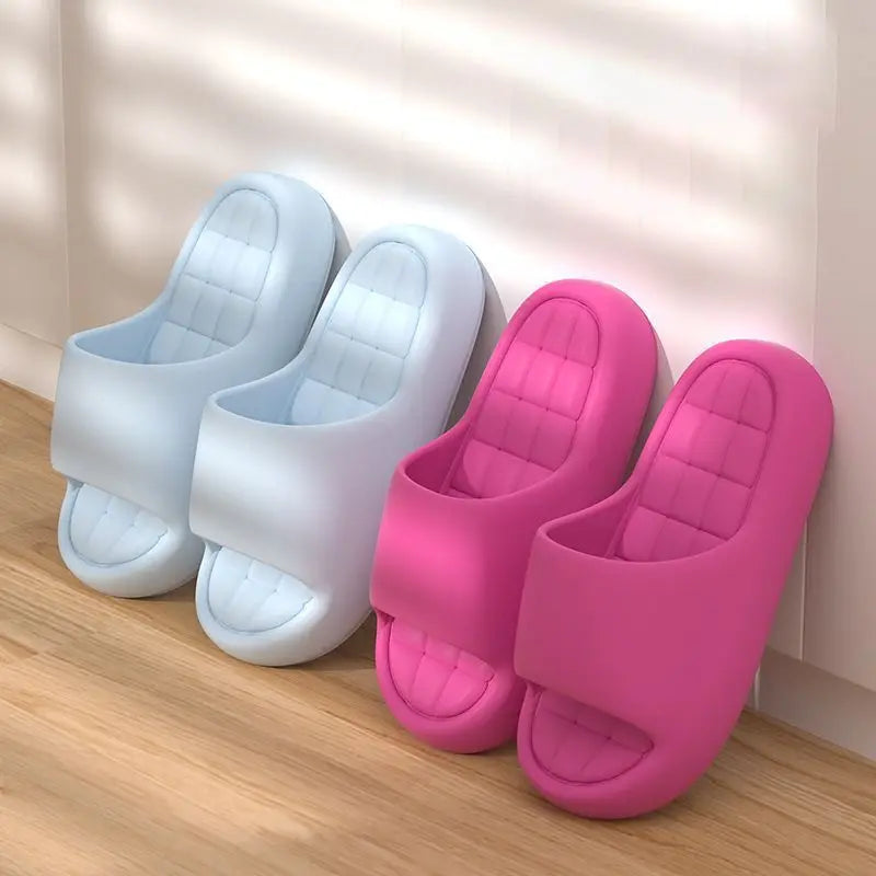 Cloud Cushion Slide Slippers | Unisex EVA Slides | Thick Platform Non-Slip Bathroom & Shower Sandals | Steven & Levon