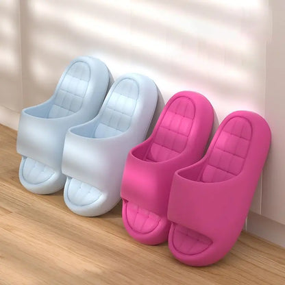 Cloud Cushion Slide Slippers | Unisex EVA Slides | Thick Platform Non-Slip Bathroom & Shower Sandals | Steven & Levon