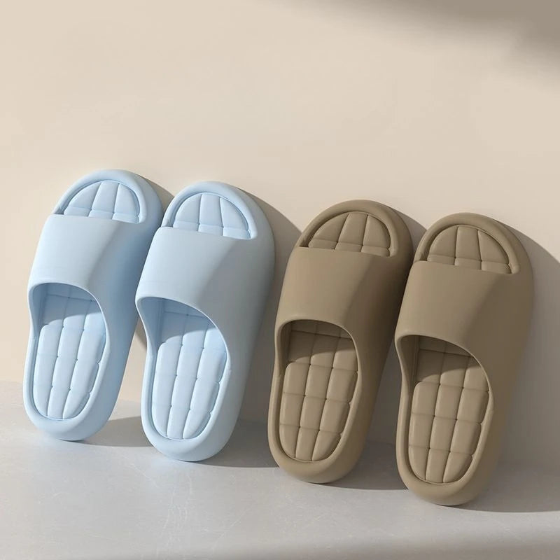 Cloud Cushion Slide Slippers | Unisex EVA Slides | Thick Platform Non-Slip Bathroom & Shower Sandals | Steven & Levon