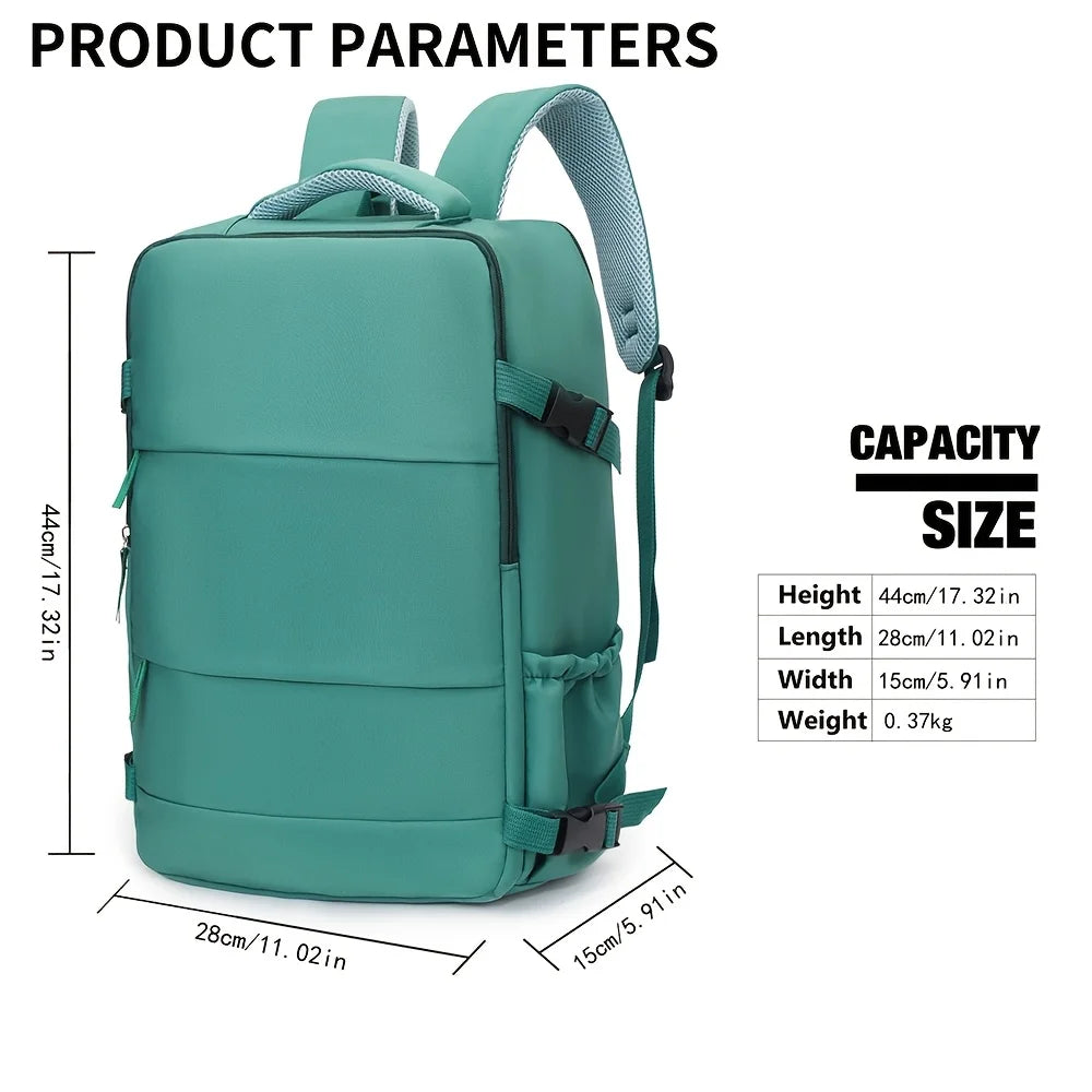 Travel Laptop Backpack | Men & Women | 180° Opening | Carry-On | Large Capacity | Steven & Levon