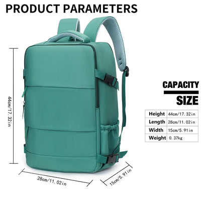 Travel Laptop Backpack | Men & Women | 180° Opening | Carry-On | Large Capacity | Steven & Levon