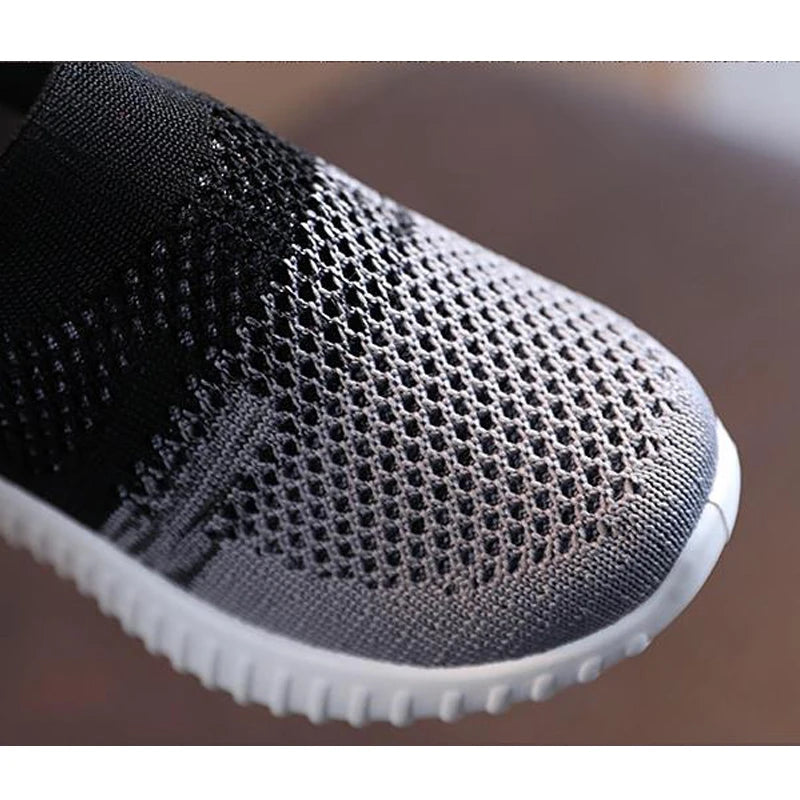 Kids Mesh Sneakers | Boys & Girls | Breathable | Slip-On | Lightweight Casual Shoes | Pink | Steven & Levon