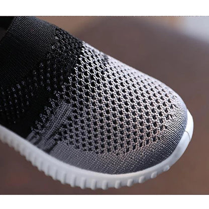 Kids Mesh Sneakers | Boys & Girls | Breathable | Slip-On | Lightweight Casual Shoes | Pink | Steven & Levon