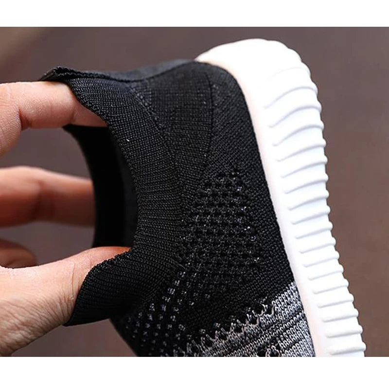 Kids Mesh Sneakers | Boys & Girls | Breathable | Slip-On | Lightweight Casual Shoes | Pink | Steven & Levon