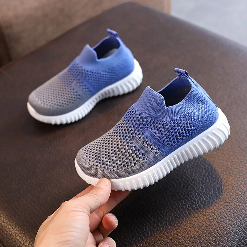 Kids Mesh Sneakers | Boys & Girls | Breathable | Slip-On | Lightweight Casual Shoes | Pink | Steven & Levon