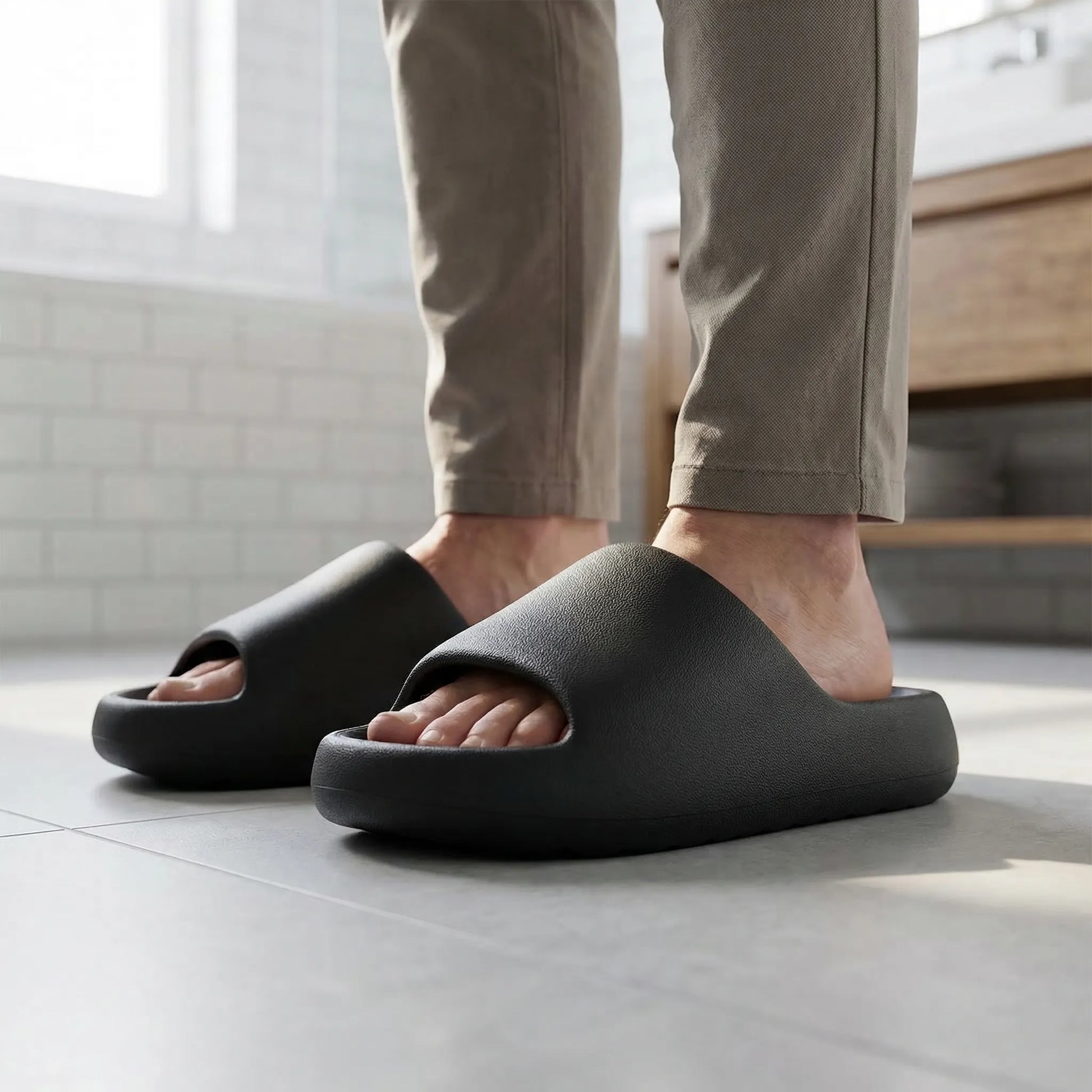 Cloudrift - Thick Platform Cushion Slide  Indoor Casual Wear