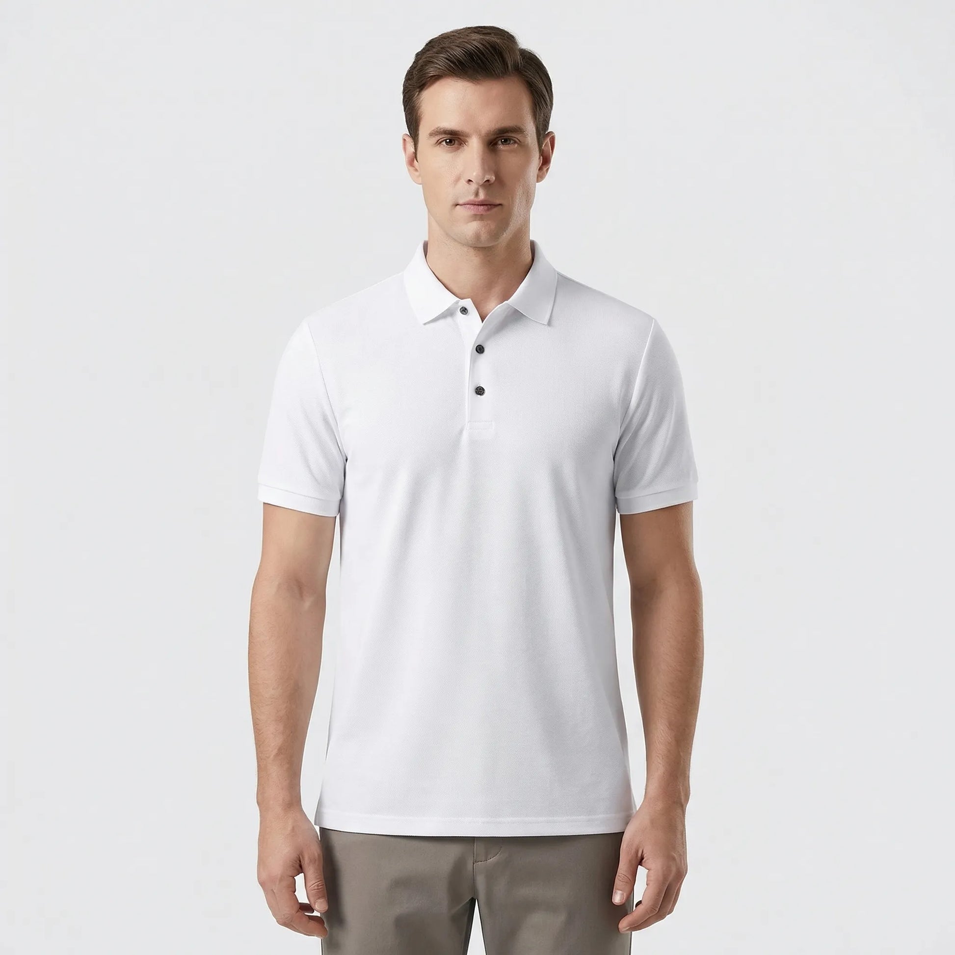 Colaro - Short Sleeve Breathable Polo Shirt  Casual Weekend Wear