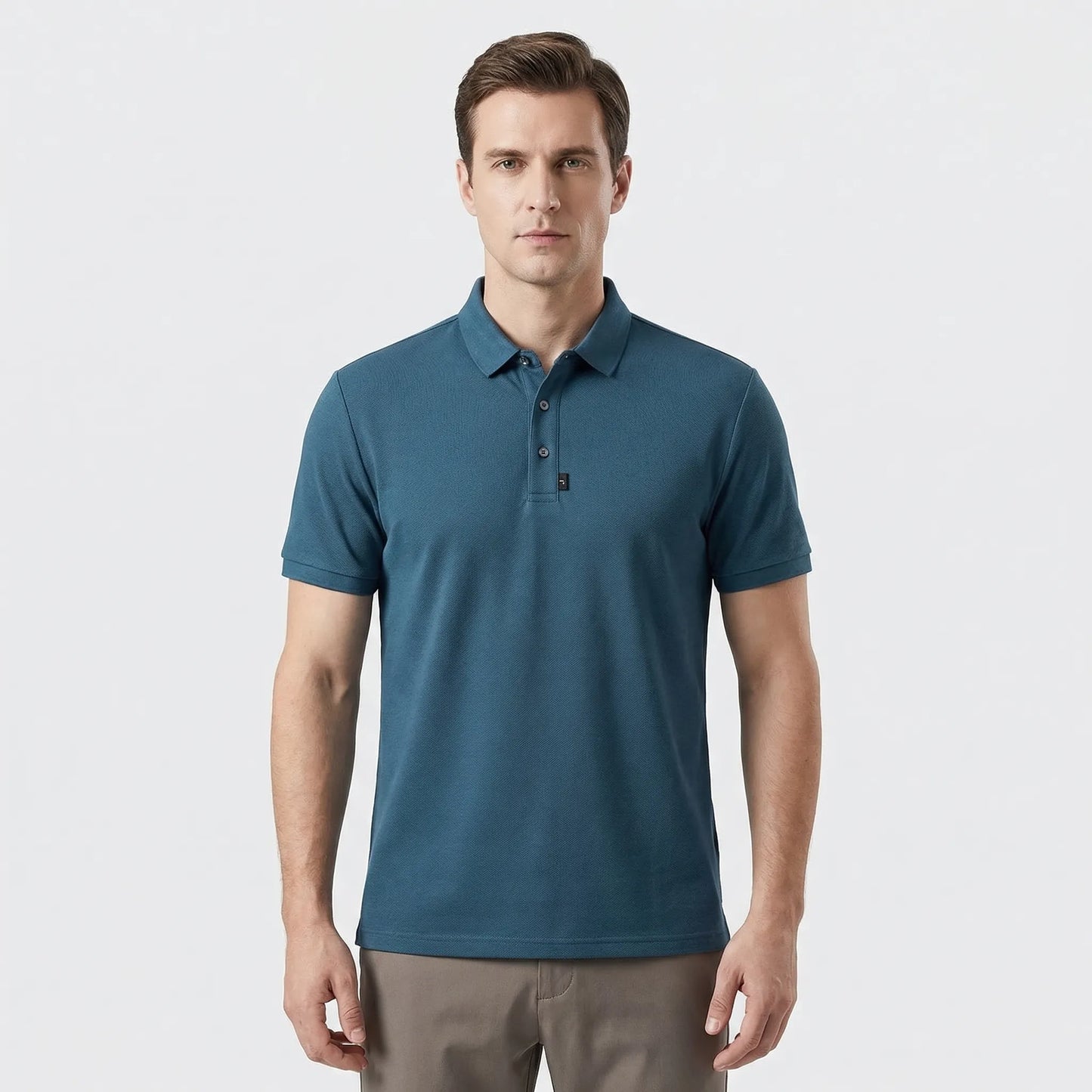 Colaro - Short Sleeve Breathable Polo Shirt  Casual Weekend Wear