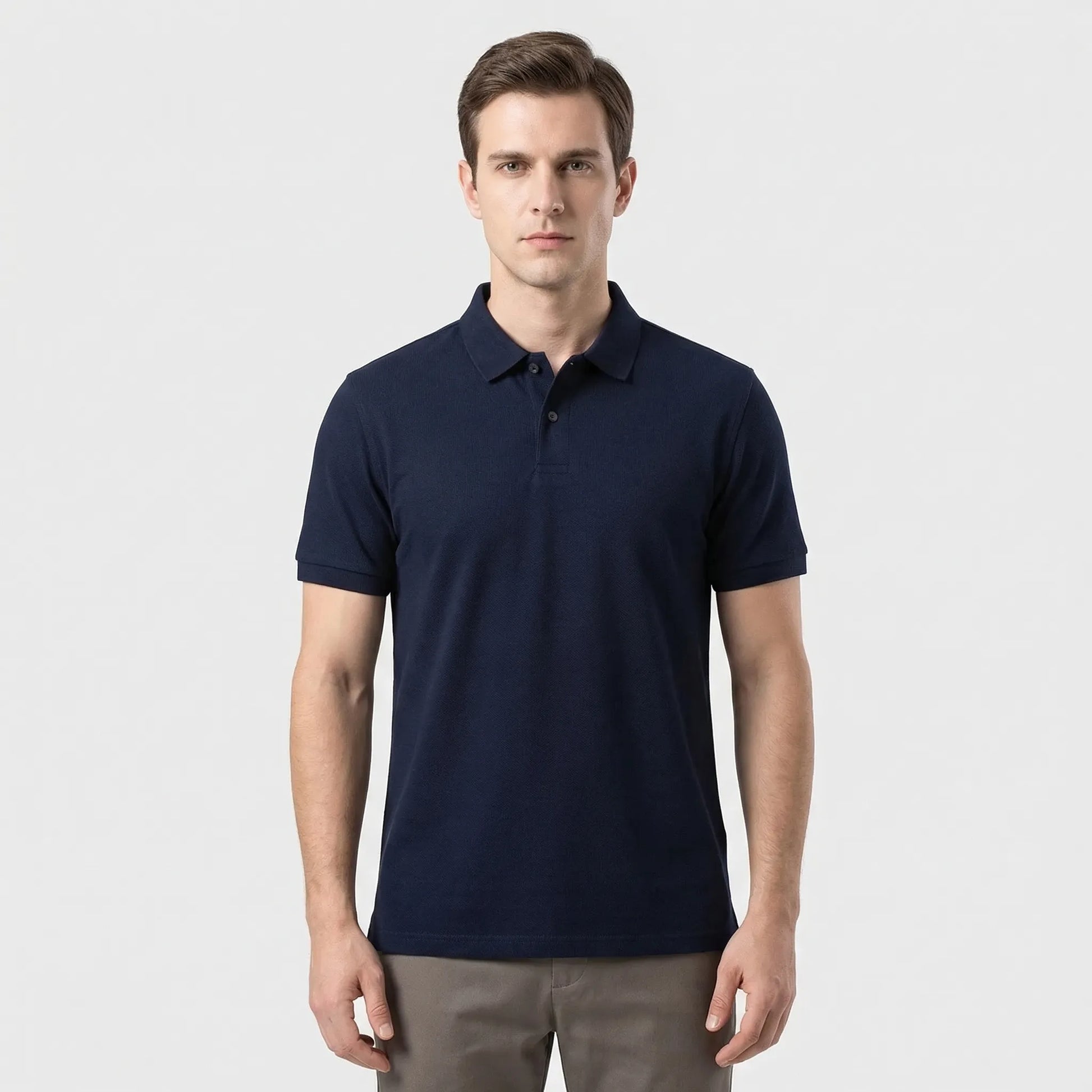 Colaro - Short Sleeve Breathable Polo Shirt  Casual Weekend Wear