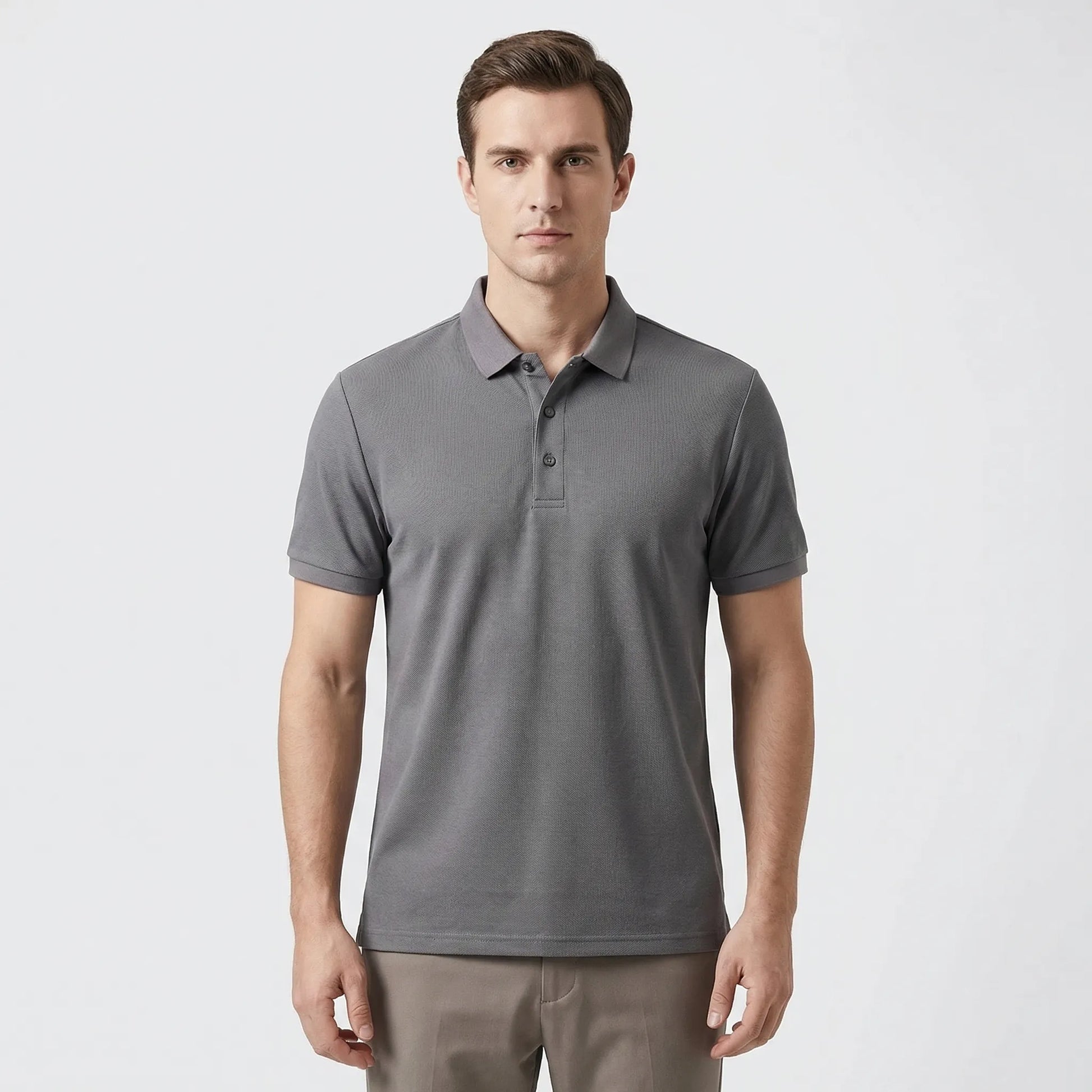 Colaro - Short Sleeve Breathable Polo Shirt  Casual Weekend Wear