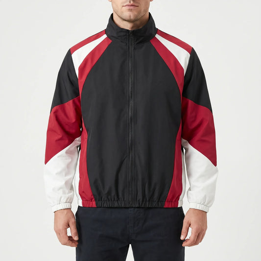 Colorbrix - Colour-Blocked Zip-Up Casual Jacket  Casual Everyday Wear