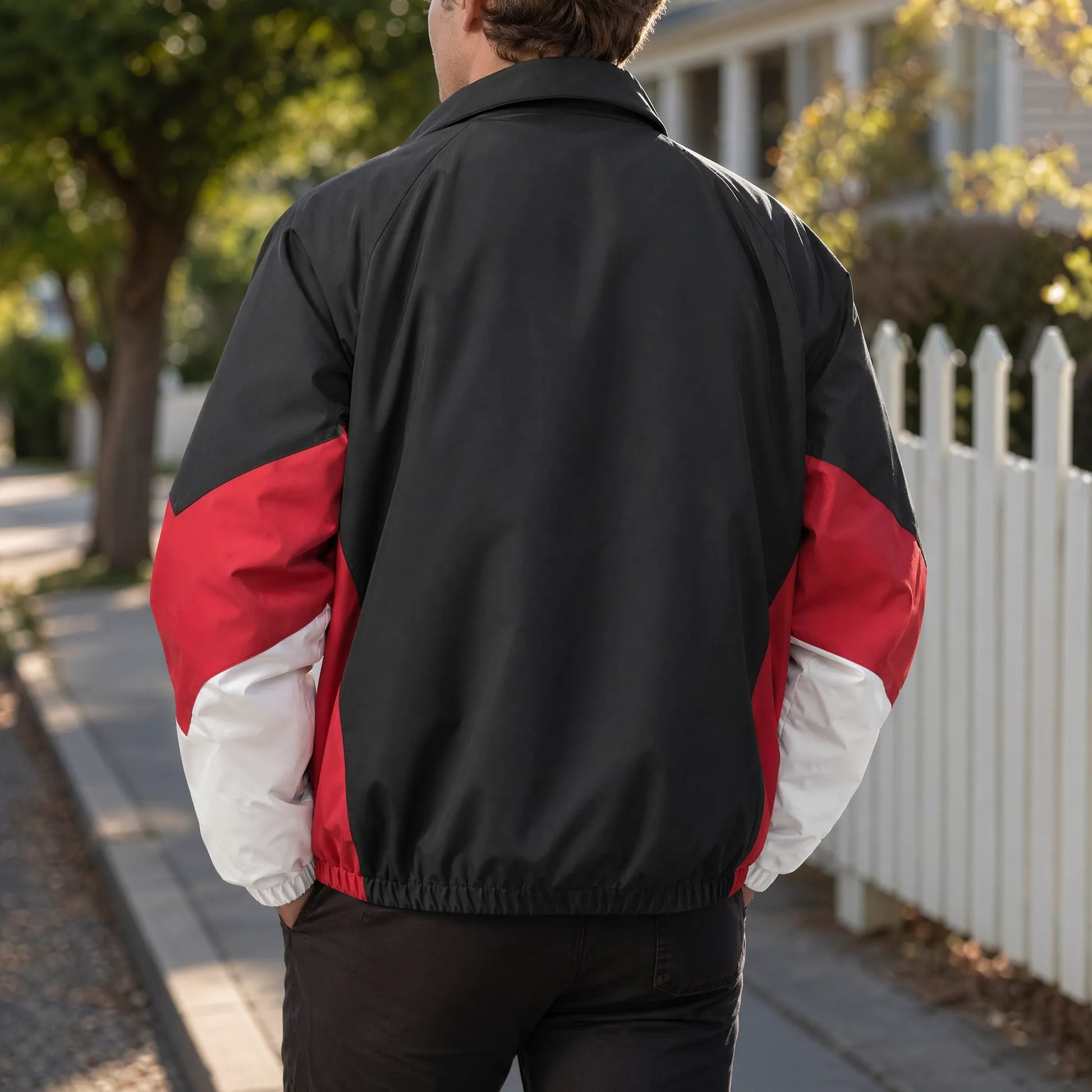Colorbrix - Colour-Blocked Zip-Up Casual Jacket  Casual Everyday Wear