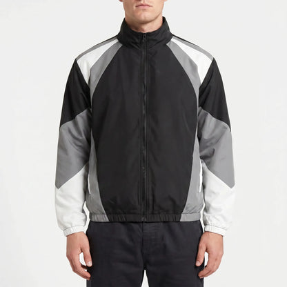 Colorbrix - Colour-Blocked Zip-Up Casual Jacket  Casual Everyday Wear