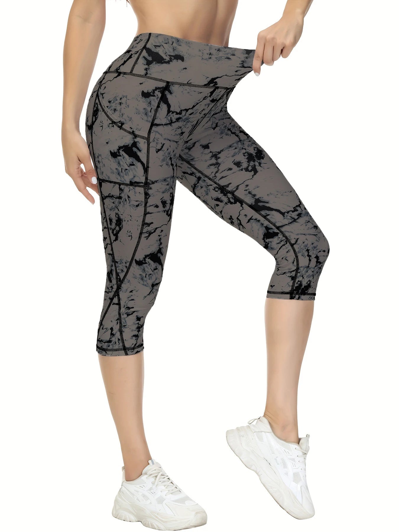 Cora Capri Leggings | High Waisted | Soft with Pockets | Gym & Yoga | Steven & Levon