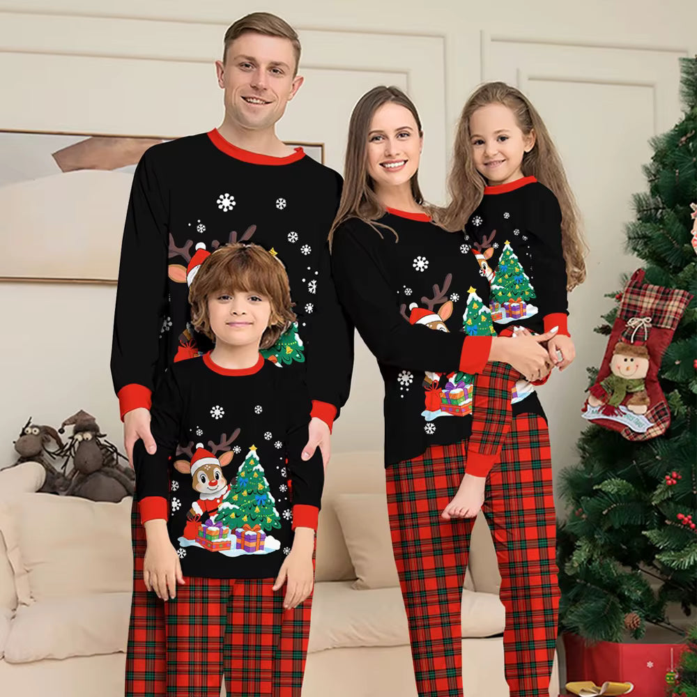 Cartoon Print Matching Sleepwear | Family Christmas Pajama Set | Steven & Levon