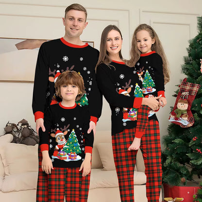 Cartoon Print Matching Sleepwear | Family Christmas Pajama Set | Steven & Levon