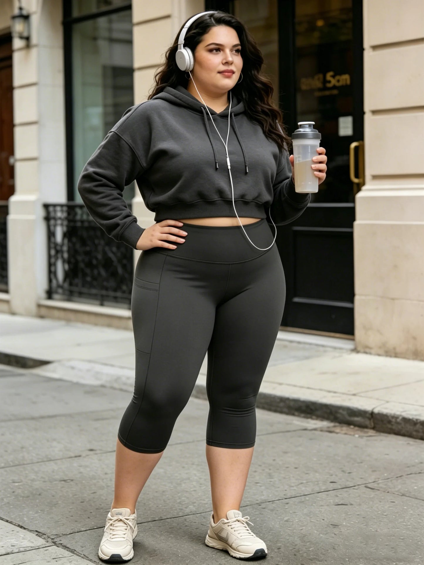 Cora Plus Size Capri Pants | High Waist | Tummy Control | Steven & Levon