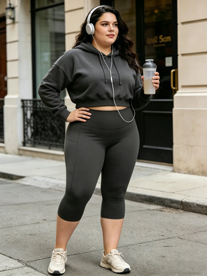 Cora Plus Size Capri Pants | High Waist | Tummy Control | Steven & Levon