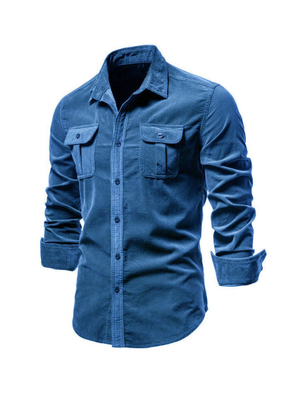 Men’s Stylish Shirt | Men | Soft Button-Up Long Sleeve Shirt | Smart Casual Everyday Wear | Steven & Levon