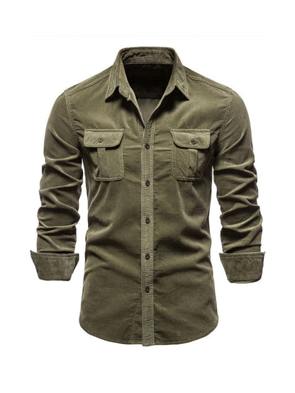 Men’s Stylish Shirt | Men | Soft Button-Up Long Sleeve Shirt | Smart Casual Everyday Wear | Steven & Levon