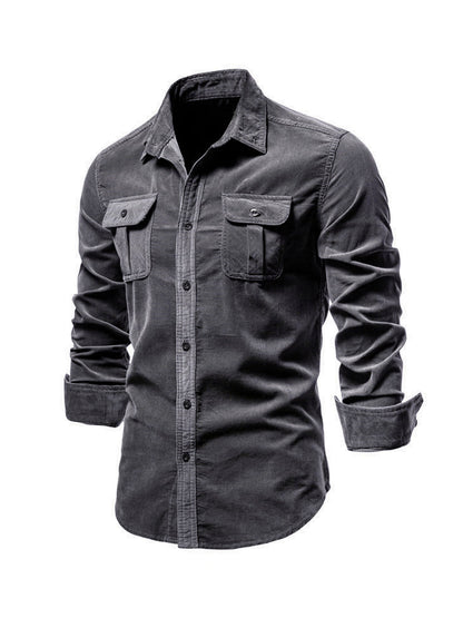 Men’s Stylish Shirt | Men | Soft Button-Up Long Sleeve Shirt | Smart Casual Everyday Wear | Steven & Levon