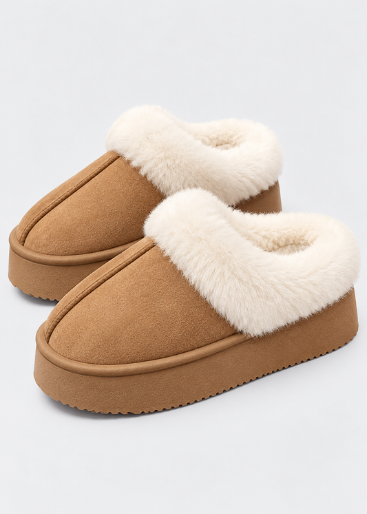 Women's Flannel Snow Boots | Platform Ankle Boots | Plush Lined Slip On Winter Shoes | Steven & Levon