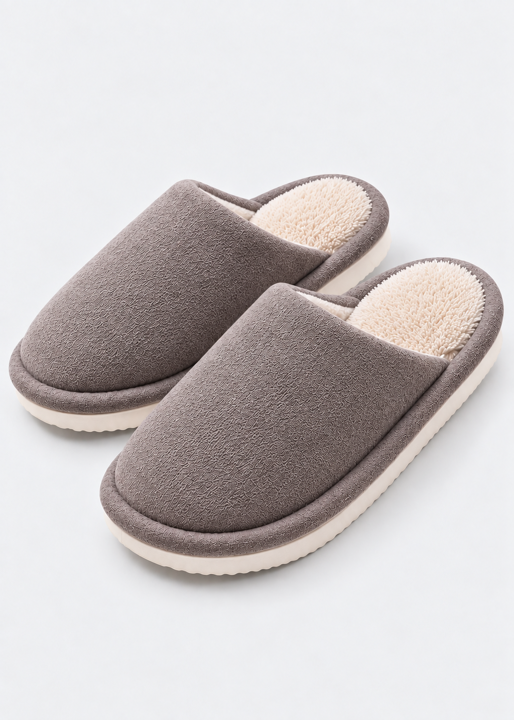 Men's Faux Suede Slippers | Plush Insole | EVA Non Slip Sole | Indoor Bedroom Shoes | Steven & Levon