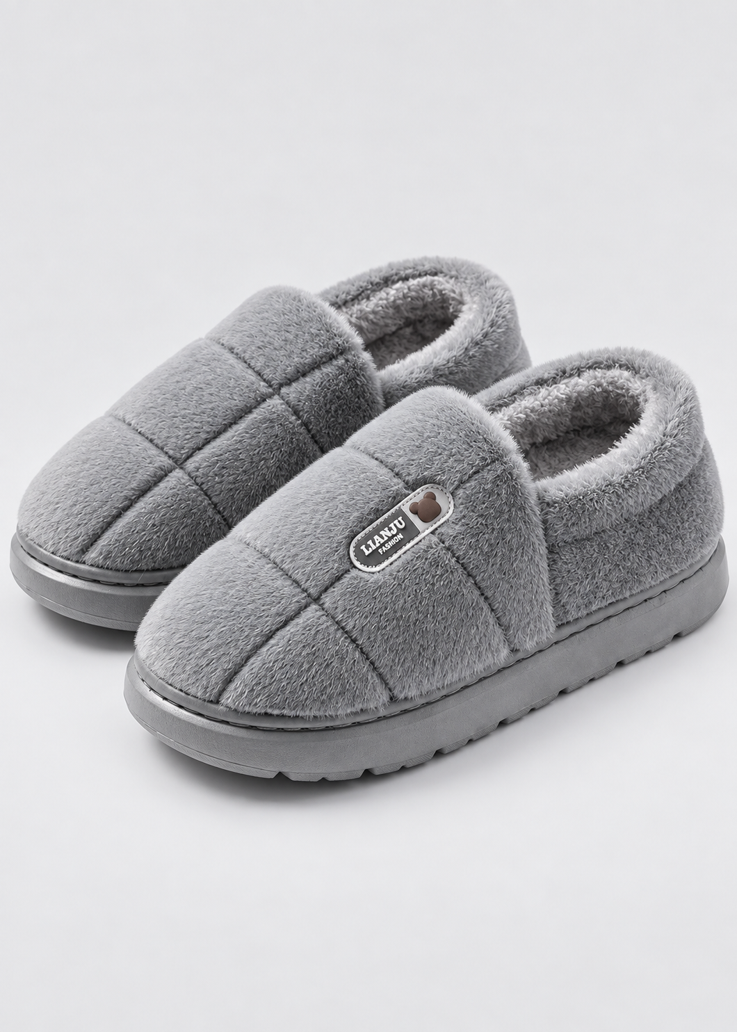 Men's Cotton Slippers | Plush Insole | Non Slip EVA Sole | Wrap Heel | Steven & Levon