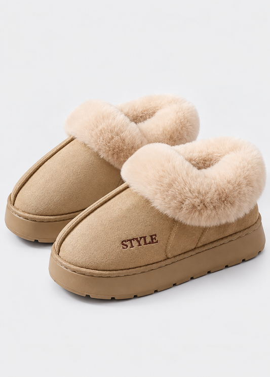 Women's Platform Snow Boots | Faux Suede Ankle Boots | Plush Lined Winter Shoes | Steven & Levon