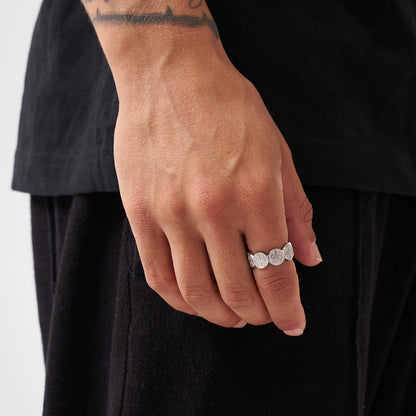 Saint Benedict Band Ring | Gold or Silver | Unisex | Stainless Steel | Religious Symbol | Steven & Levon
