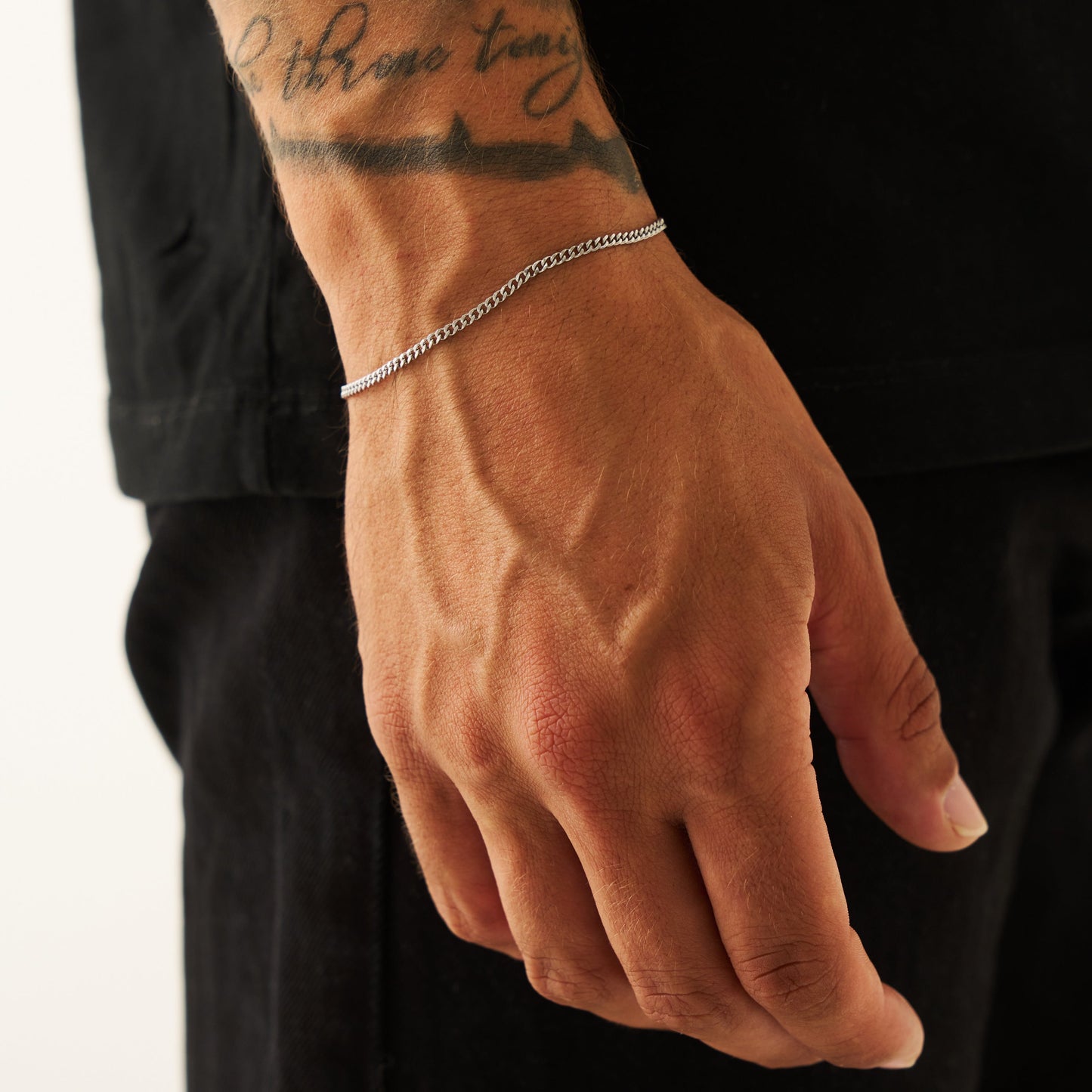 Connell Bracelet | Men | Stainless Steel | Silver, Gold & Rose Gold | 2mm Chain Design | Steven & Levon