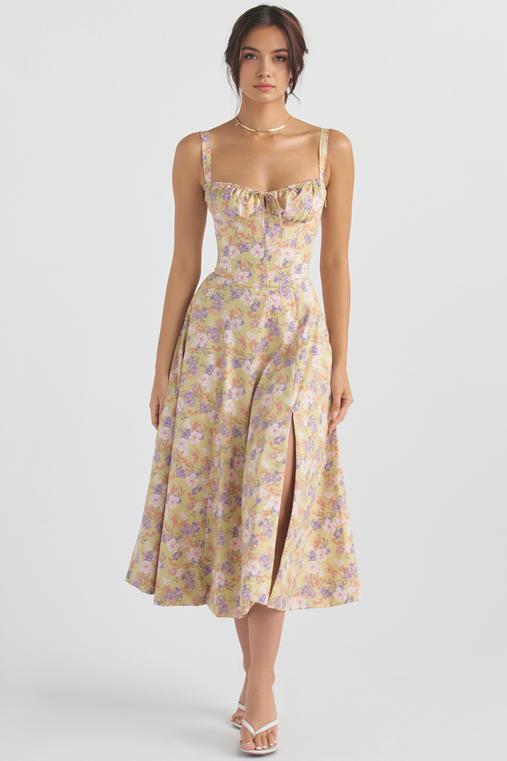 Bustier Dress | Women's Structured Midi Dress | Elegant Occasion Wear | Steven & Levon