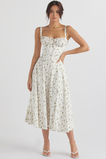 Bustier Dress | Women's Structured Midi Dress | Elegant Occasion Wear | Steven & Levon