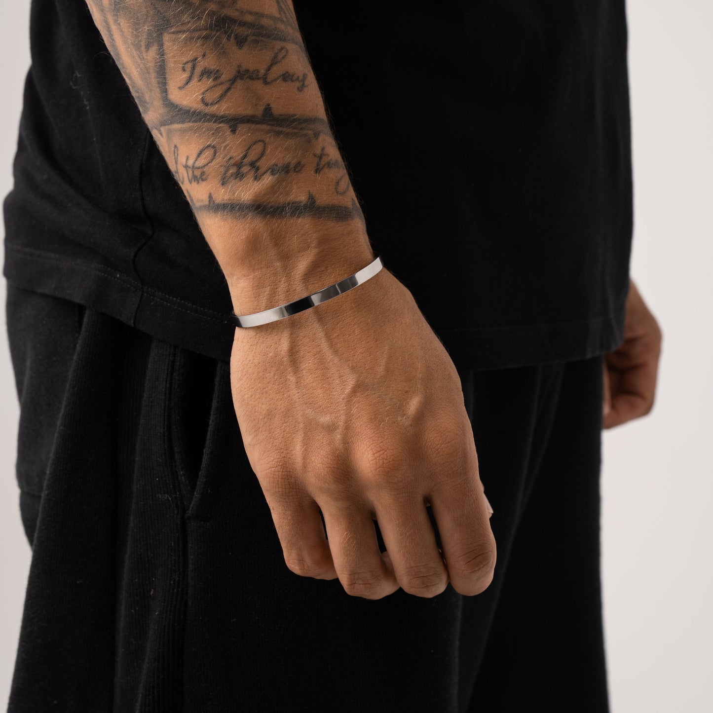 Classic Cuff Bracelet | Men | Stainless Steel | Silver, Gold & Rose Gold | 5mm Cuff | Steven & Levon