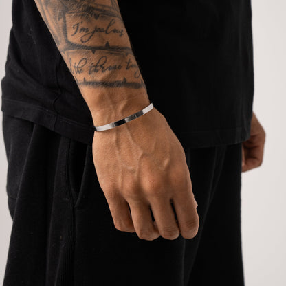Classic Cuff Bracelet | Men | Stainless Steel | Silver, Gold & Rose Gold | 5mm Cuff | Steven & Levon