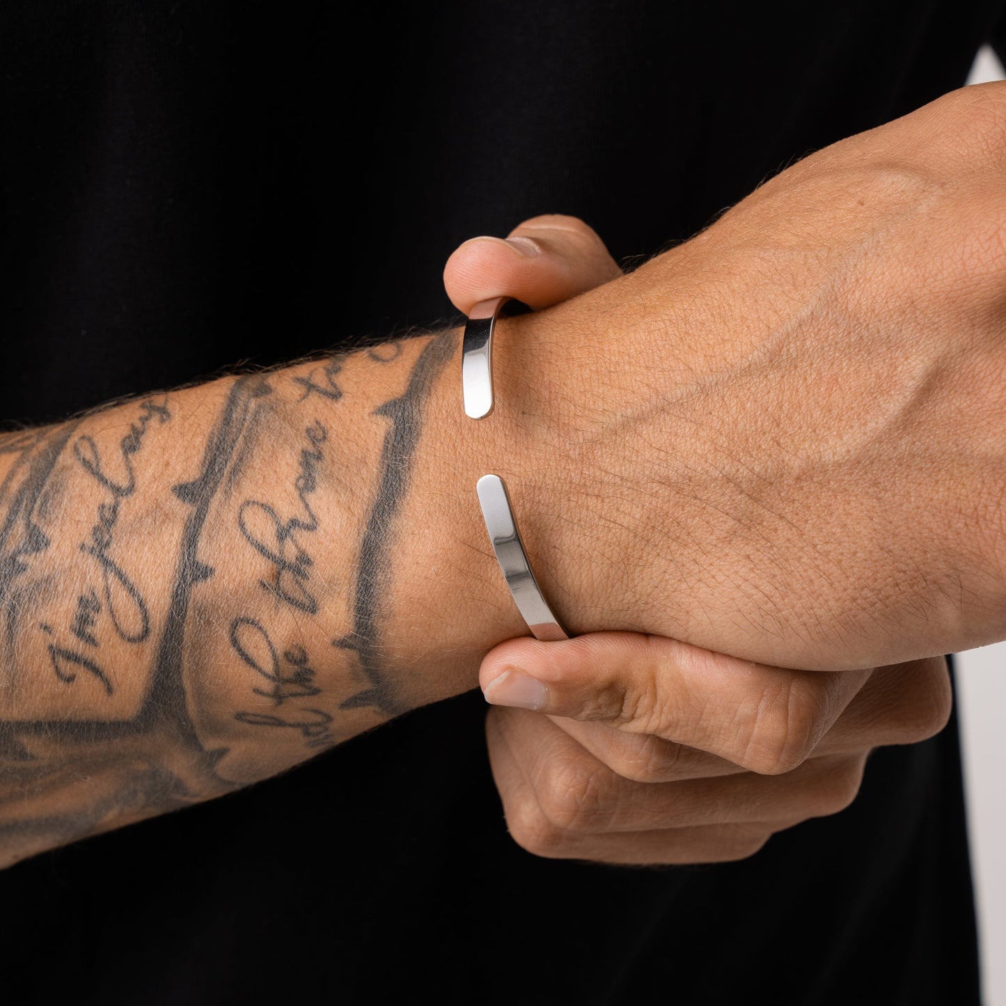 Classic Cuff Bracelet | Men | Stainless Steel | Silver, Gold & Rose Gold | 5mm Cuff | Steven & Levon