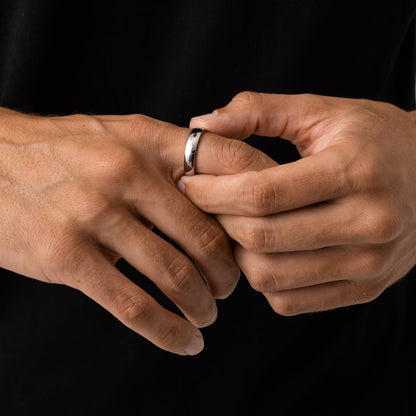 Round Band Ring | Gold, Silver or Black | Unisex | Stainless Steel | Minimalist Style | Steven & Levon