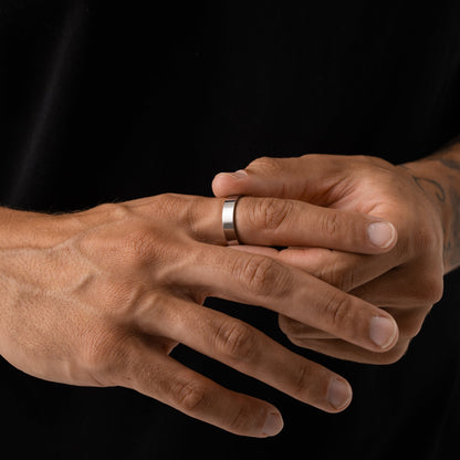 Flat Band Ring | Gold, Silver or Black | Unisex | Stainless Steel | 5mm | Minimalist Style | Steven & Levon