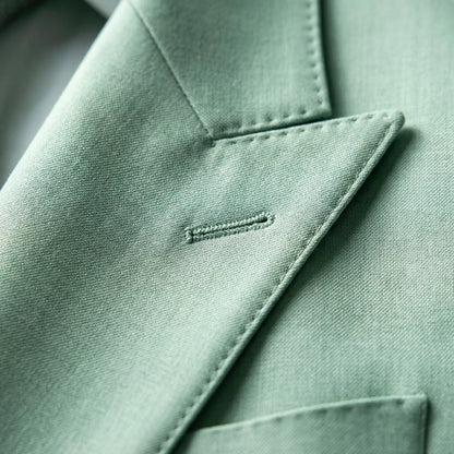 Dapavio - Double Breasted Slim Fit 2 Piece Suit  Formal Business Occasions